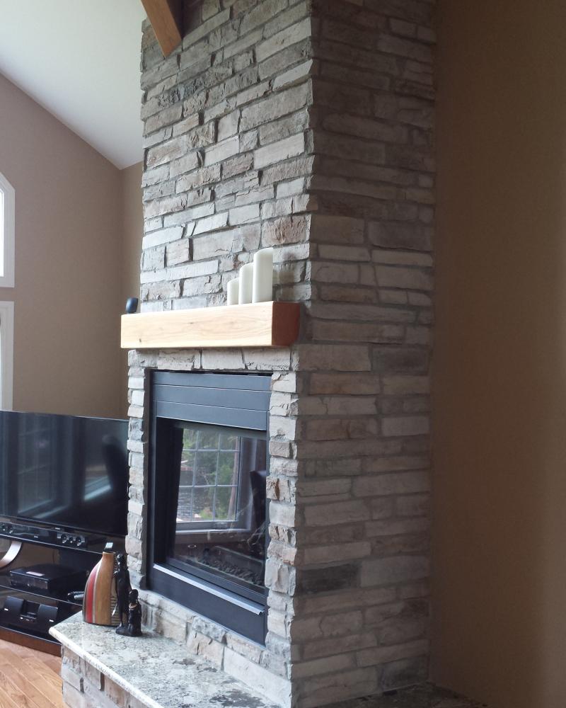 Stone Fireplace