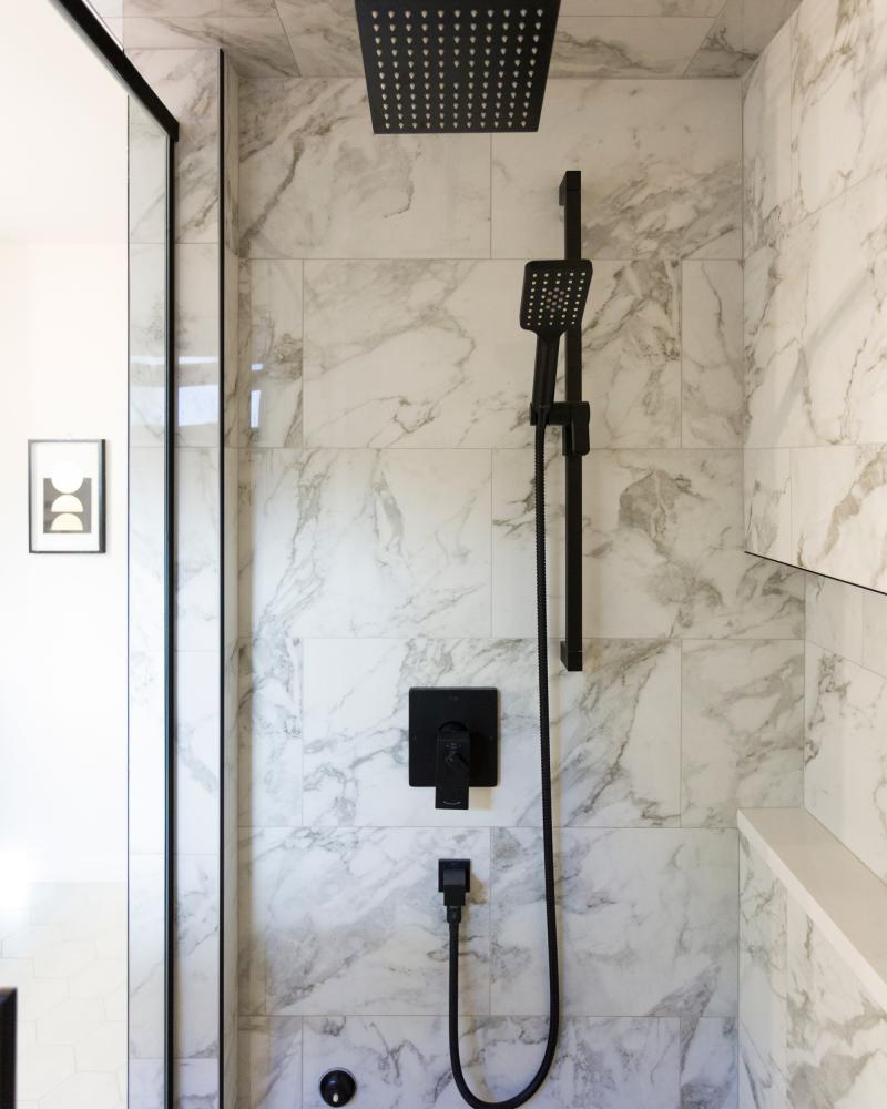 Marble Bathroom Landscape Custom Niche