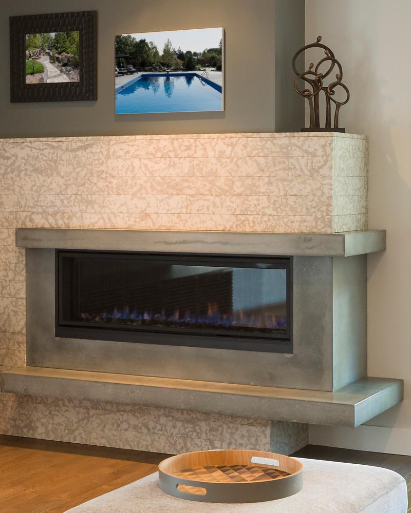 Mid Century Fireplace