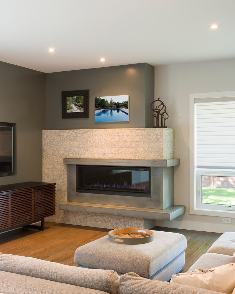 Mid Century Fireplace