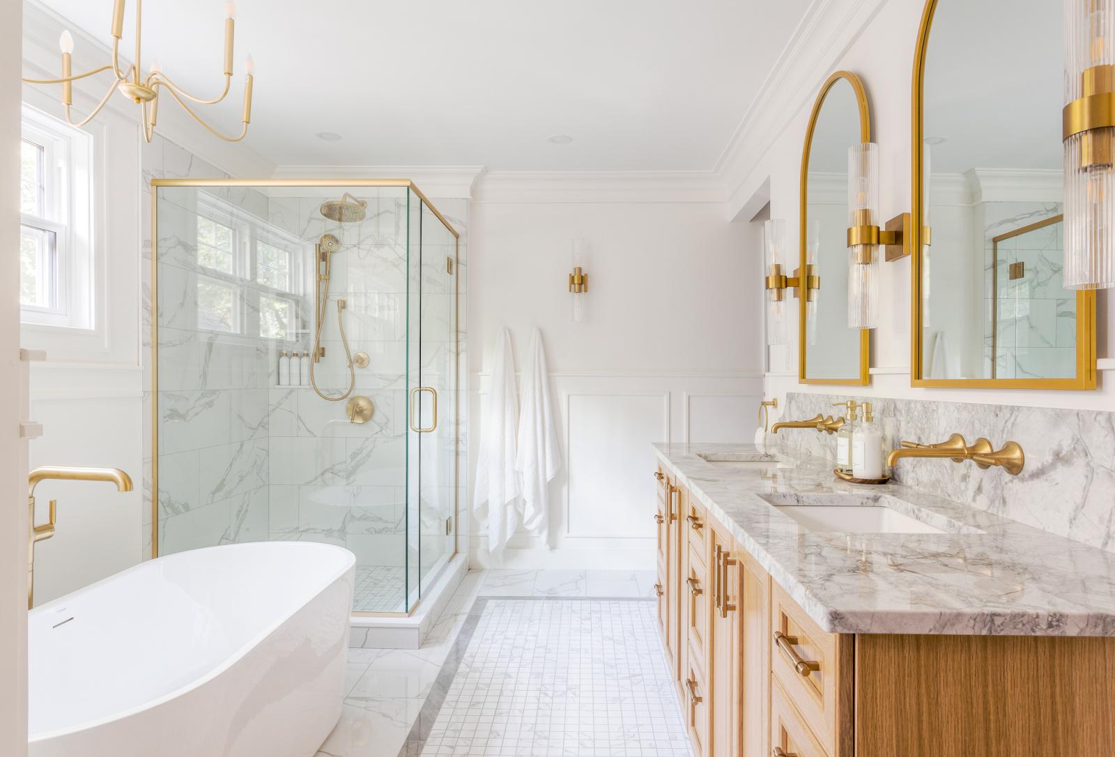 Gold Finish Bathroom