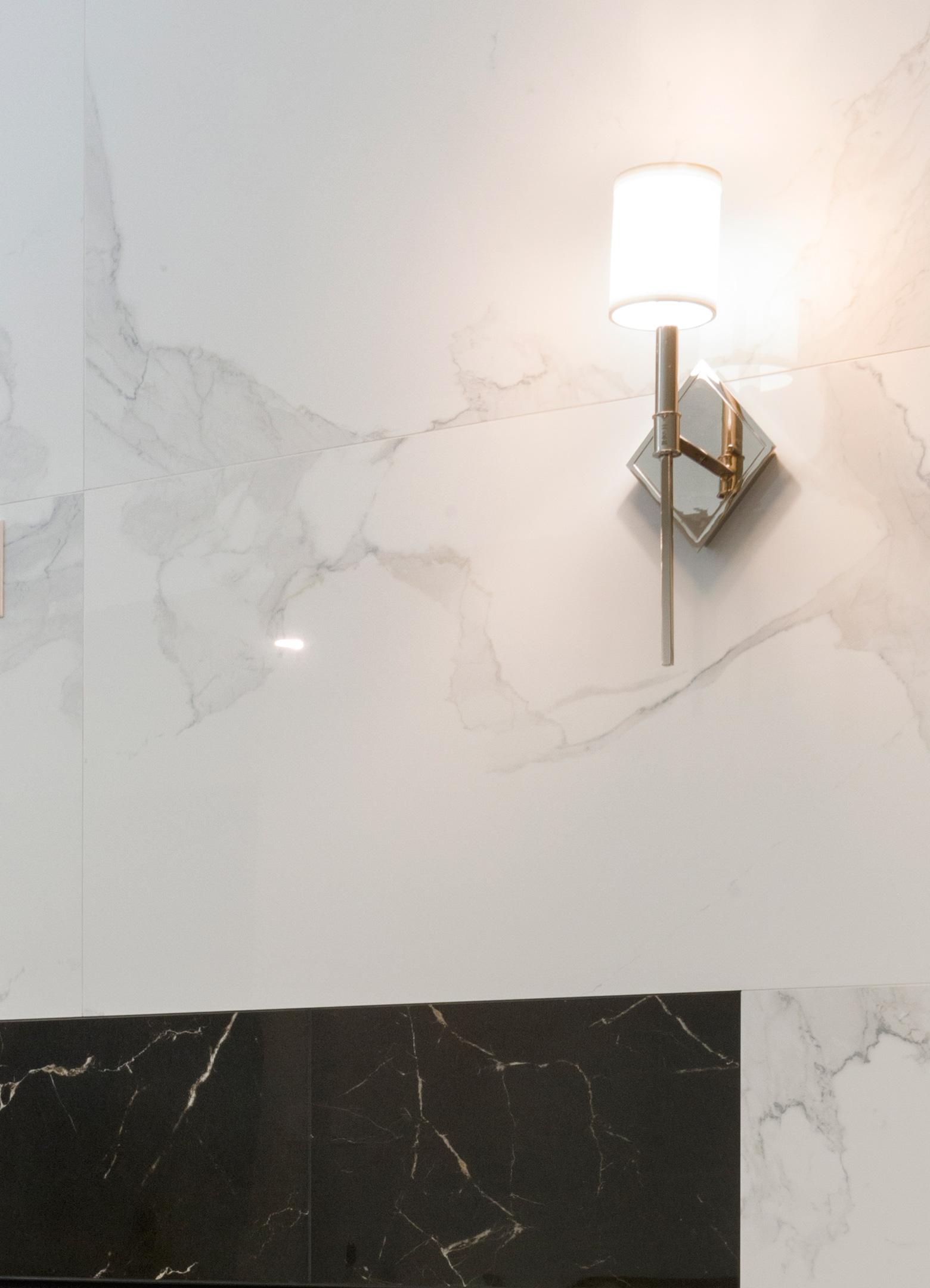 Two Tone Marble Fireplace