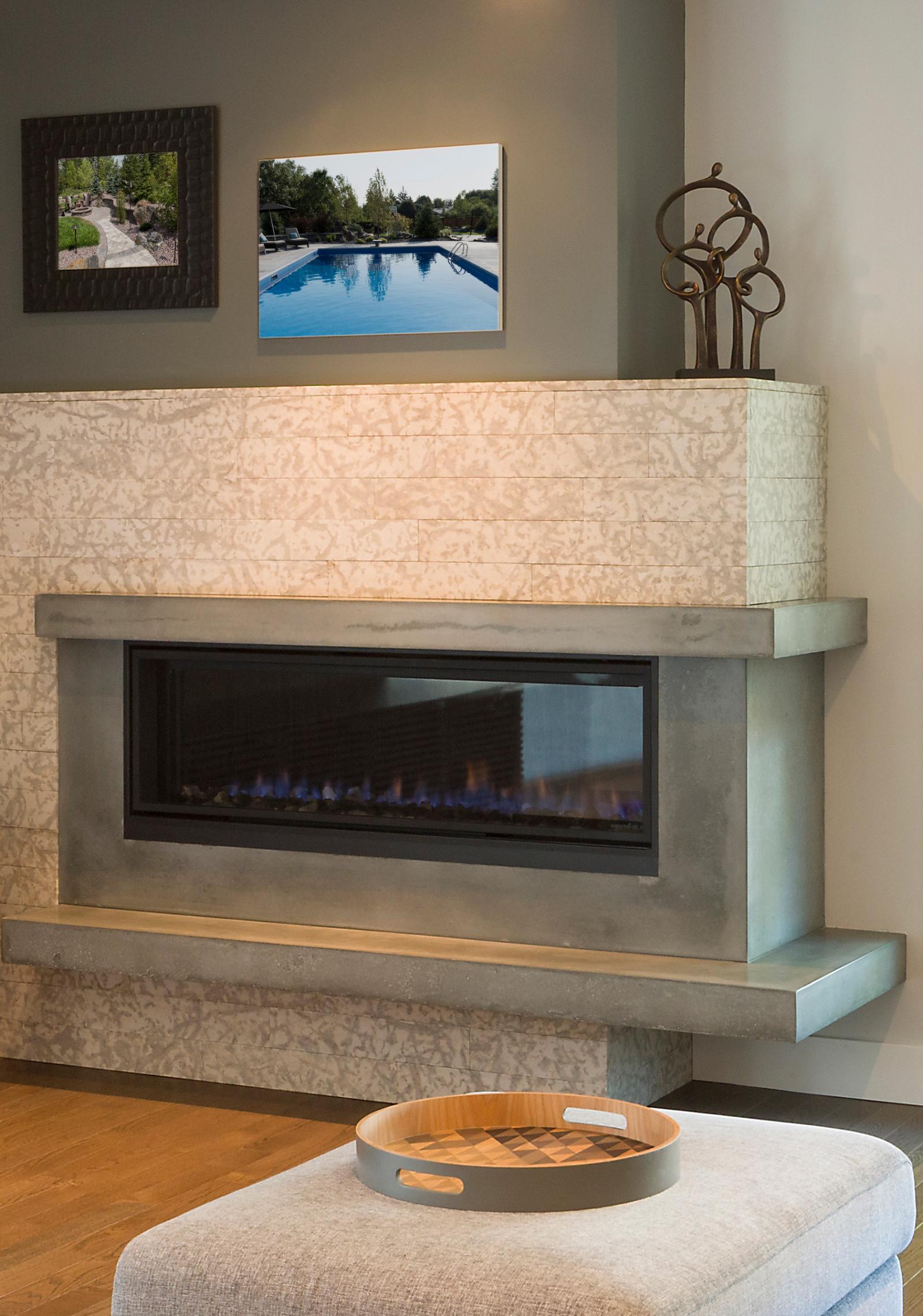 Mid Century Fireplace