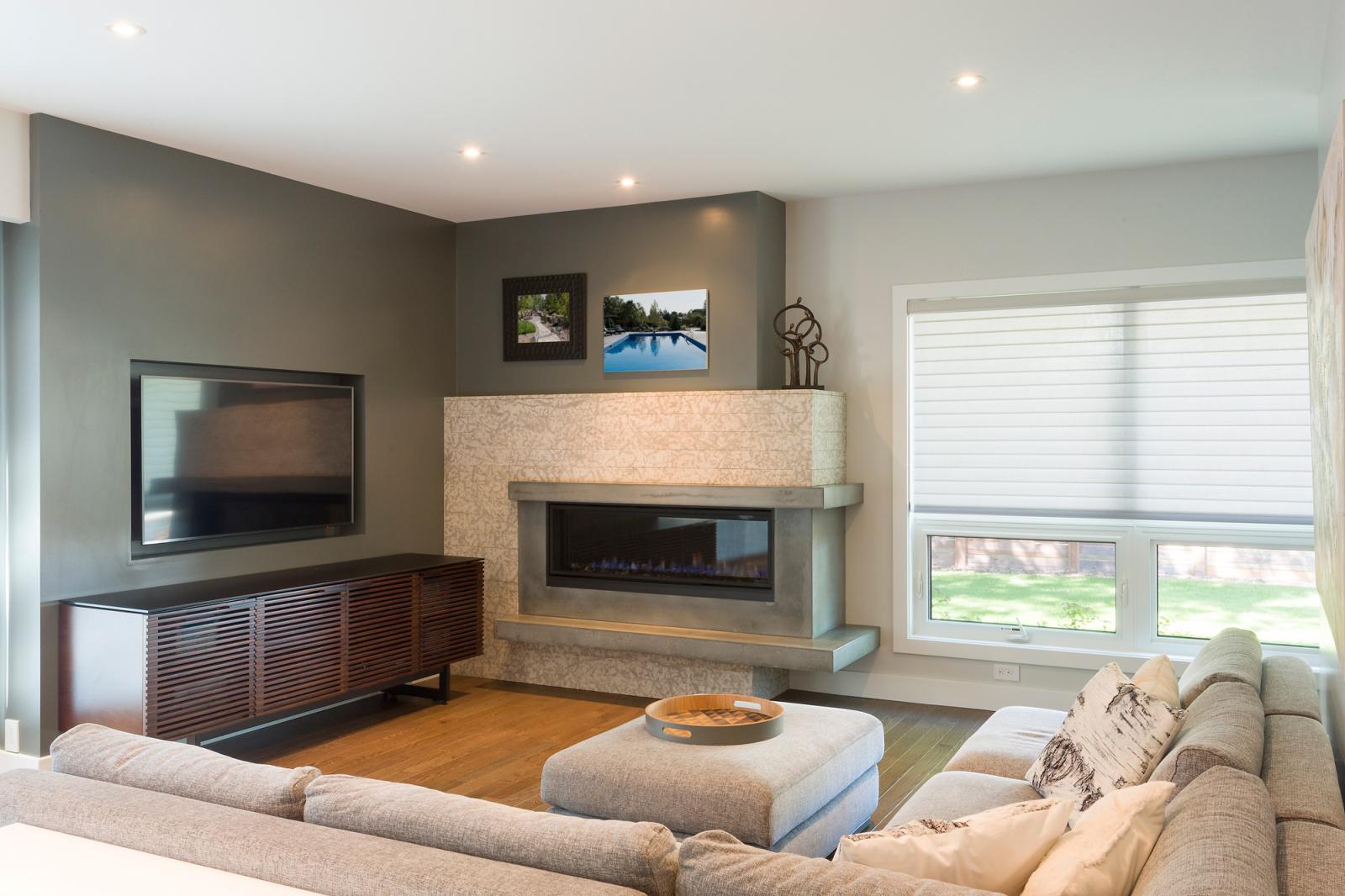 Mid Century Fireplace